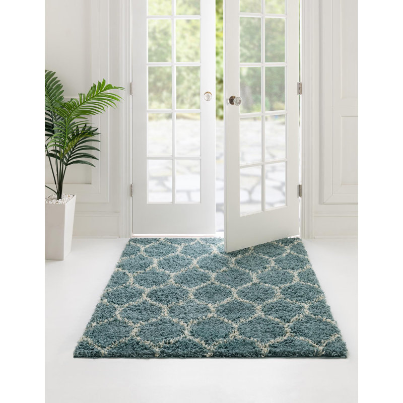 Geometric Indoor Rug, Square 4'