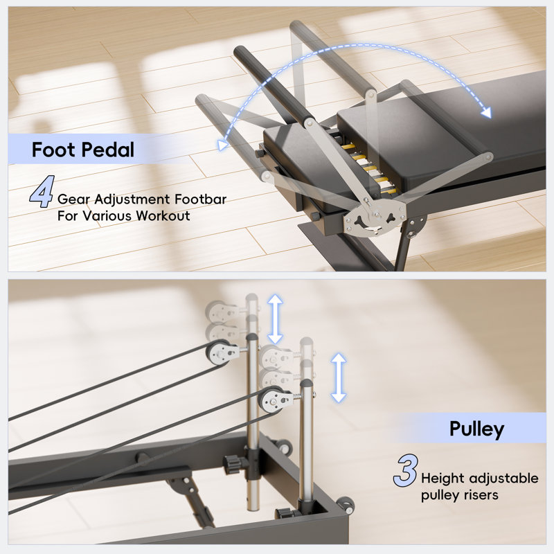 Machine de réformage pliable 91,5 "Pilates
