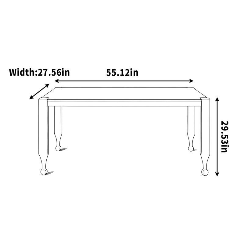 Anthe, H 29,53 po x L 55,12 po x l 27,56 po