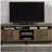 Retro Oak Black 2-Shelf Console