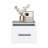 Floating Nightstand, Bedroom, White