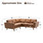 Canapé modulaire en L convertible en similicuir-1707200524