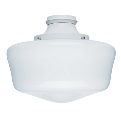 1-Light Ceiling Fan Schoolhouse Light Kit