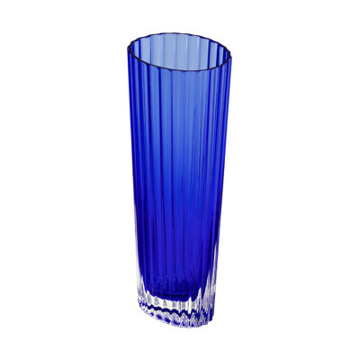 Missoni Champagne Glasses NASTRI Set of 6  Blue 7.5 oz, H 6.5 in