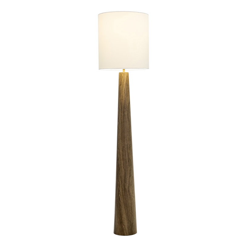 Lampe sur pied solaire Woonari marron