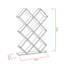 Bibliothèque moderne blanche, panneau de particules 100% mélaminé, 35,4 x 50,8 x 7,7 pouces | Nombreuses tablettes | Fixation murale | Conception géométrique élégante pour la maison ou le bureau | Solution de rangement durable et élégante-1136155523