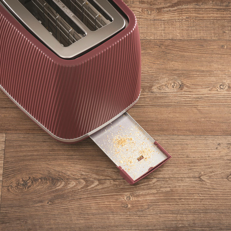 Daewoo Cascade 2-Slice Toaster, Sage, Red