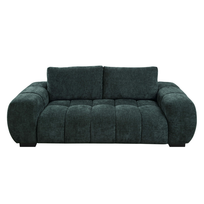 Causeuse en chenille Nunamaker, H 32 po x l 84 po x P 41 po