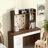 Millwood Pines Desk Bookshelf Desktop Storage Organizer Display Shelf Rack Dorm Office Brown-109601741