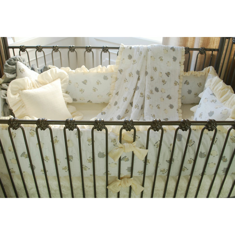 Drap-housse pour lit de bébé Manzanares, Vanille