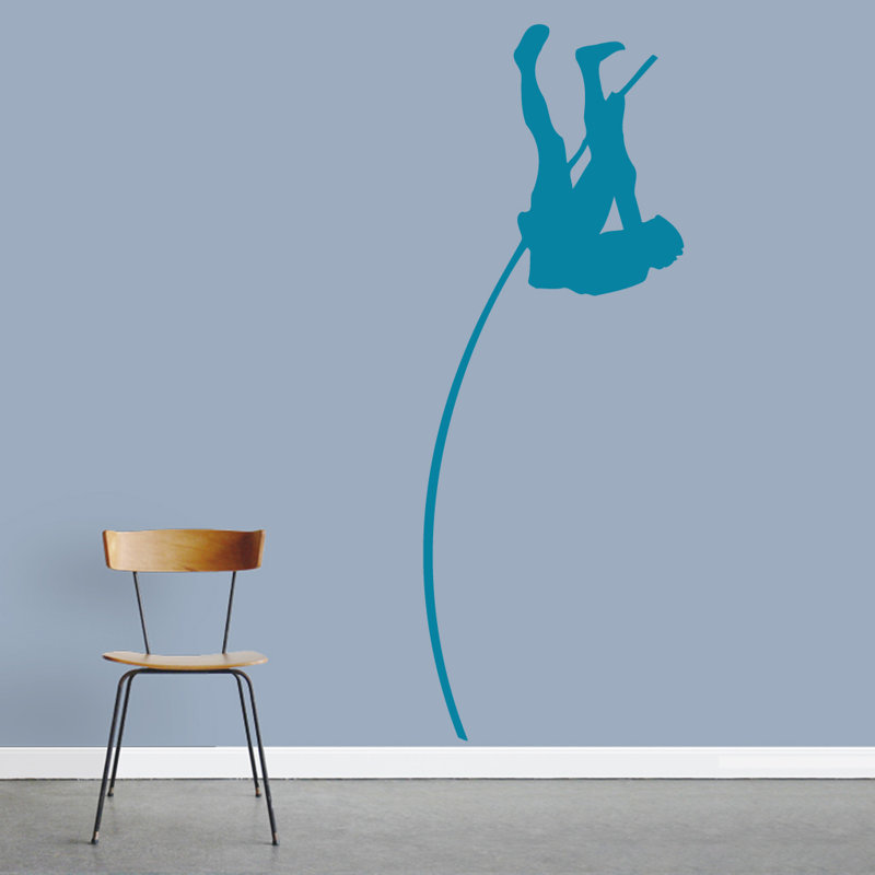 Adhésif décoratif poteau perchoir, Bleu sarcelle