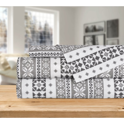 Safdie Luxury Home Striped Sheet Set