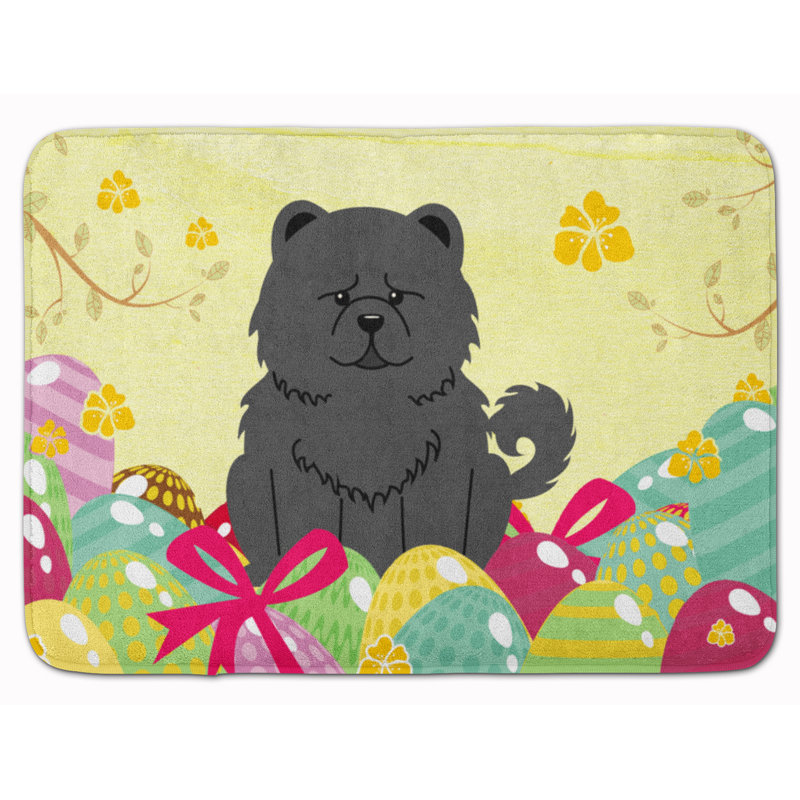 Memory Foam Non-Slip Bath Rug, Black
