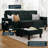 Azura 76.4“ Sofa Couch with Ottoman-1424948389