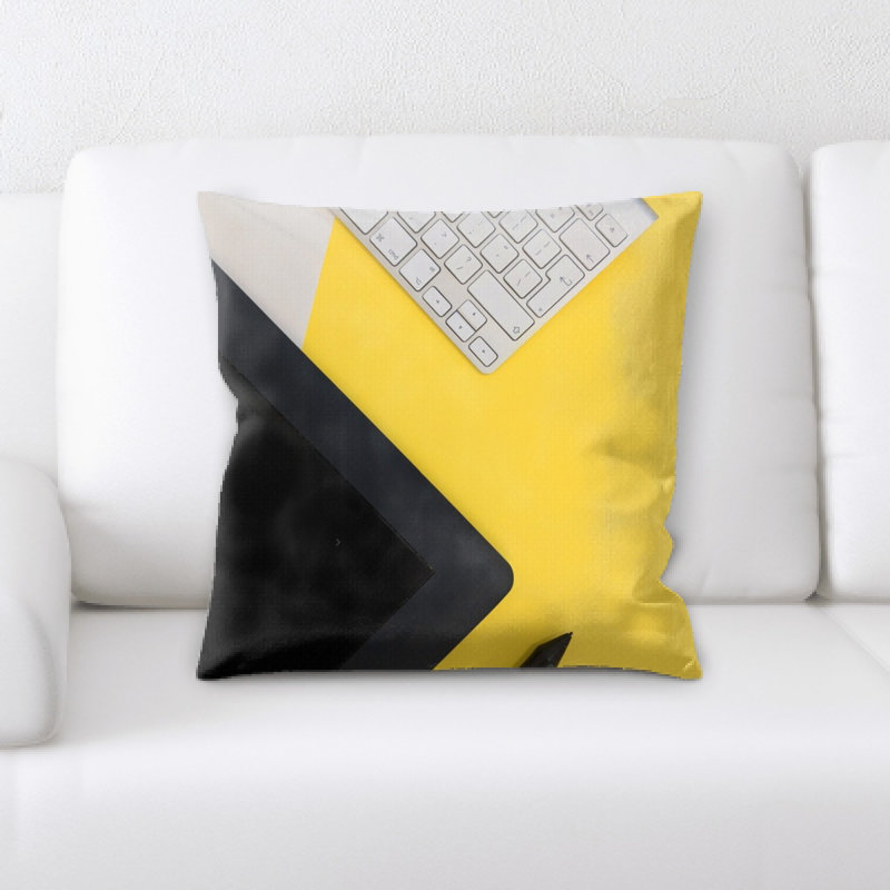 Microsuede Reversible Throw Pillow