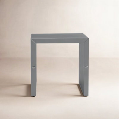 Jules Stainless Steel Accent Stool