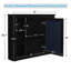 Armoire de rangement murale 35 po x 28 po avec miroir et 6 tablettes ouvertes