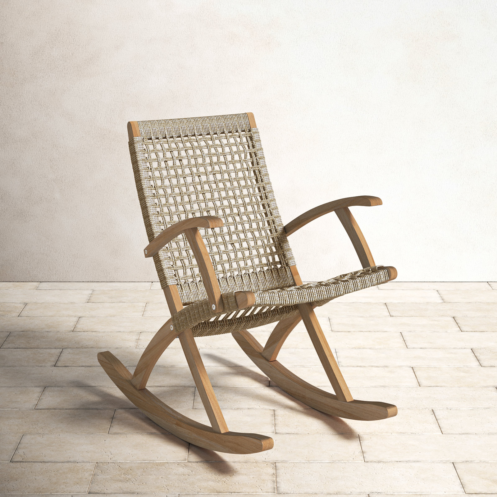 Brayson Wood Outdoor Rocker Chair & Reviews Joss & Main