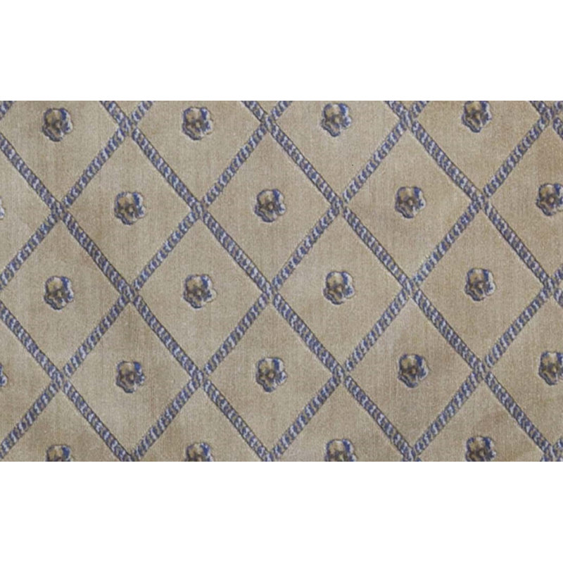 Hand-Knotted High-Quality Gold Round Area Rug