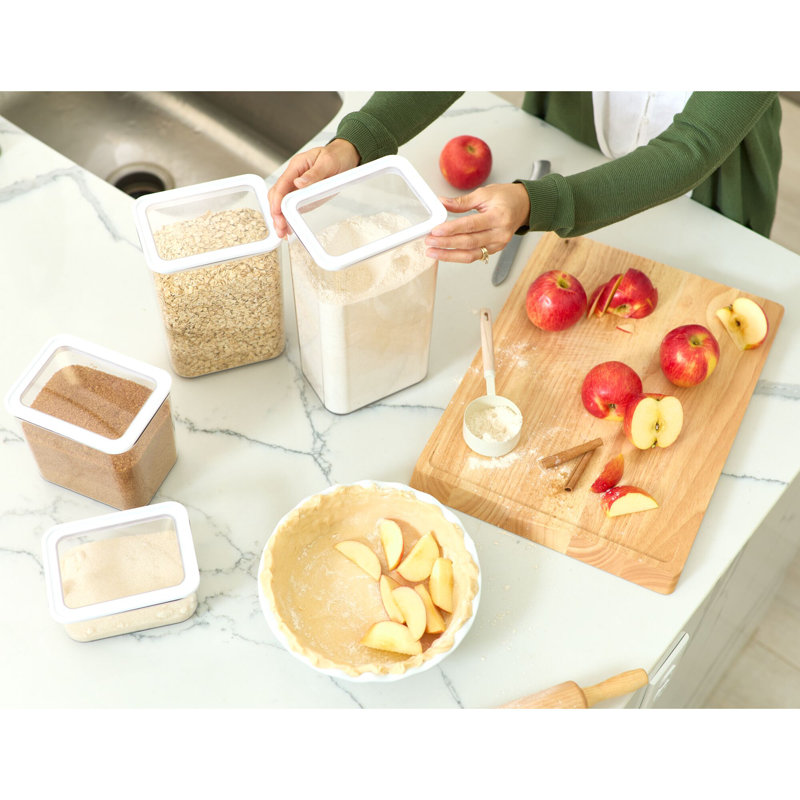 Très grand contenant étanche iDesign avec étiquette Peel 'N Place - idéal pour le comptoir de cuisine ou le rangement pour garde-manger