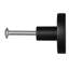 Boutons d'armoire, paquet de 10, poignées de porte et poignées de porte en alliage de zinc noir de 1,26 pouce, poignées de cuisine robustes à boutons de cuisine, quincaillerie d'armoire avec vis pour tiroirs de placard de salle de bain