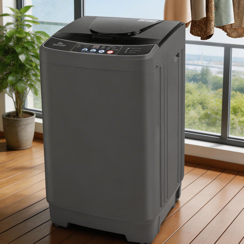 15.6 LBS Compact Portable Washing Machine - 10 Washing Modes With 24-Hour Delay, Built-In Drain Pump & 84% Energy Savings For Small Spaces