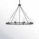 Lane 10 Light Metal Dimmable Chandelier