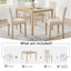 Ensemble de table de salle à manger 5 pièces avec 4 chaises, ensemble de table de salle à manger pour 4 avec chaises, ensemble de table de salle à manger en bois pour la cuisine et la salle à manger