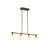4-Light Linear Island Pendant - Legacy Brass