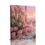 Cadre romantique tendu en tulipe romantique «Blush Tulips with Sunset & Candles» pour studio confortable-1325808926