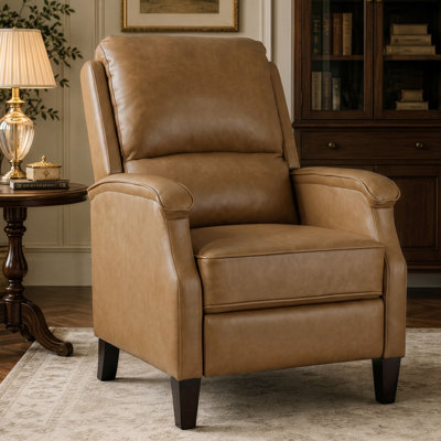 Upholstered Push-Back Manual Single Recliner Chair for Living Room