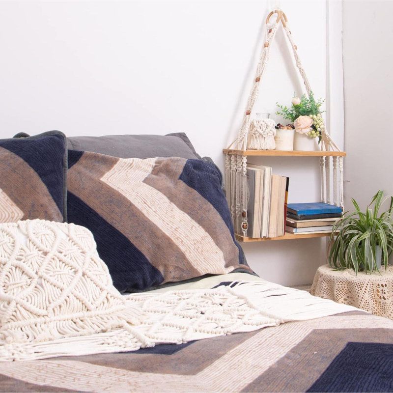 Kat 2 Piece Wood Bracket Shelf