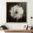 Toile avec cadre flottant or