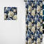 Harmonie damassée Zen - blanc et bleu - rideau damas - rideau obscurcissant - 1 panneaux-107562545