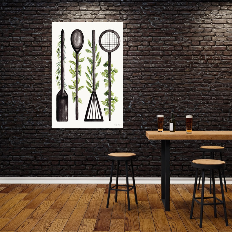 Art mural moderne abstrait rustique Cooks Essentials, 60" H x 40" W
