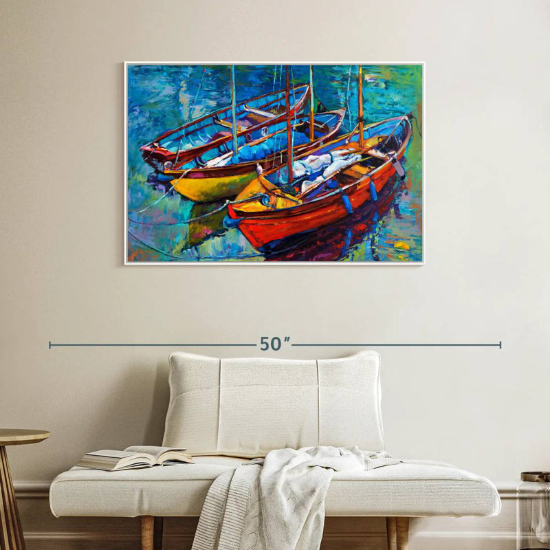 Bateaux vifs, Cadre flottant blanc, 40 po x 27 po
