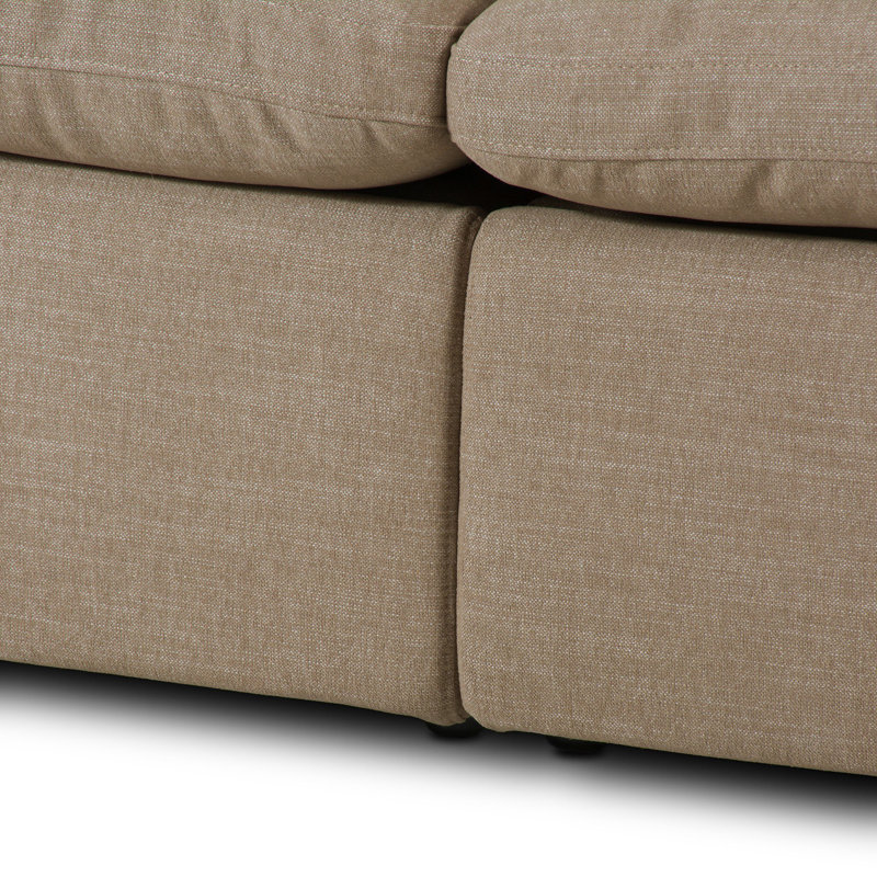 Tillery 111" Upholstered Power Reclining Sofa, Nomad Taupe Crypton Performance Weave