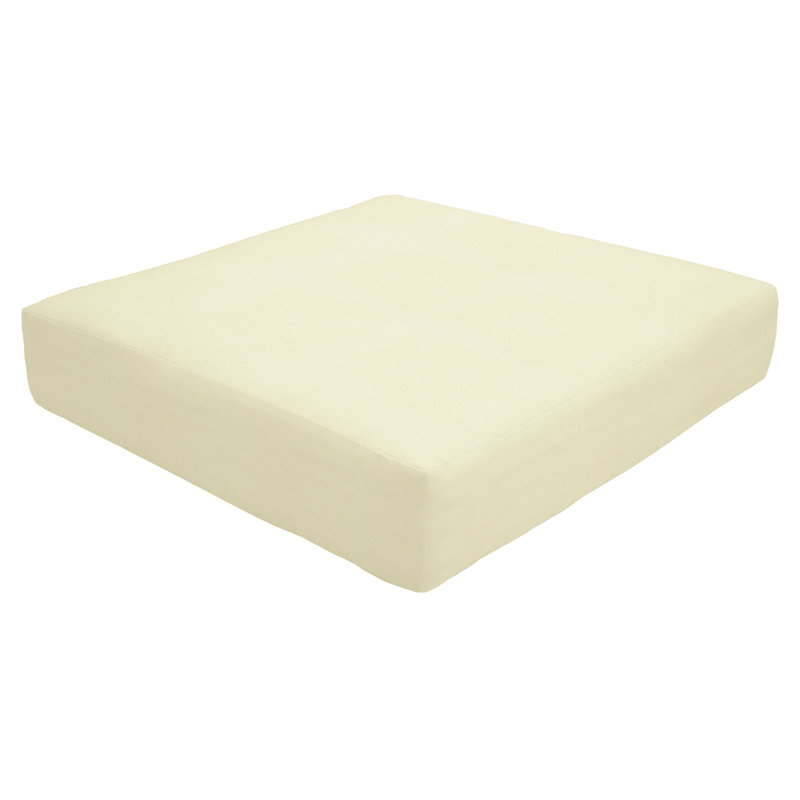 Coussin de repose-pieds Sunbrella intérieur / extérieur Knife Edge, H 5 po x l 23 po x p 20 po