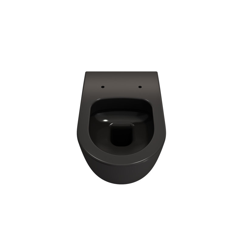 Cuvette de toilette murale Vettore, Noir mat