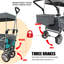 Chariot pliable à pousser et tirer avec auvent amovible