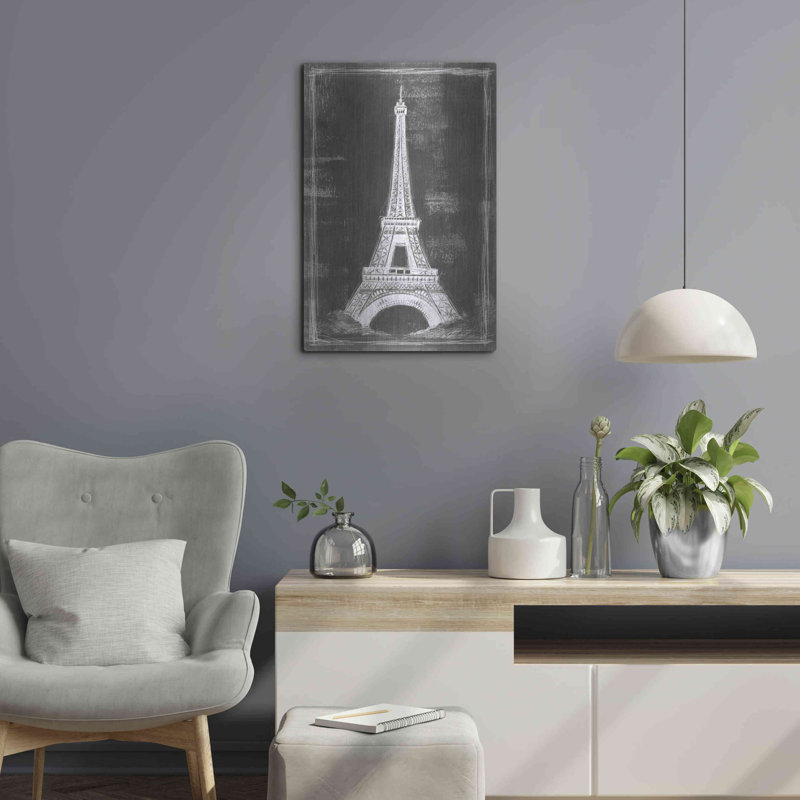 Ophelia & Co. «European Icon Blueprint I» par Ethan Harper, art mural en métal, 16 po x 24 po
