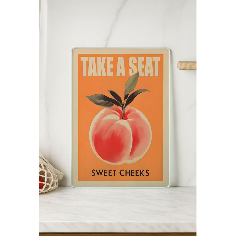 Durable Tempered Glass Cutting Board, 7.9 x 11.8 inches | 100% Antibacterial, Non-Slip Silicone Feet | Easy Clean Surface, Perfect for Food Prep & Kitchen Use, Not Dishwasher, Microwave, or Oven Safe