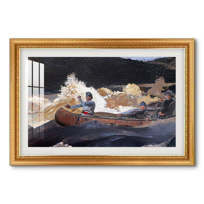 Tir sur les rapides du fleuve Saguenay, 1905-1910 - Winslow Homer - Estampe encadrée sur mesure