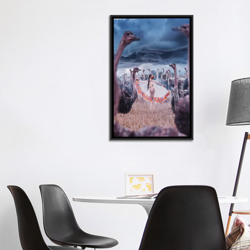 « Promenades de la beauté kenyanes » par Hobopeeba-reproduction de photo, H 40 po x l 26 po x P 1,5 po, Toile avec cadre noir