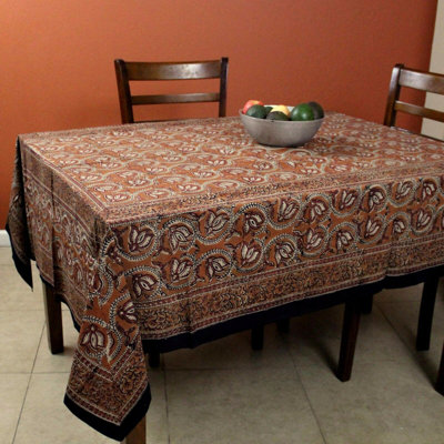 Navasart Floral 100% Cotton Tablecloth