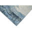 Tapis de couloir 2 pi 6 po x 8 pi argent / bleu / gris