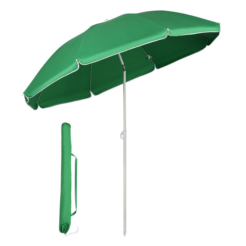 Annalea 160cm Beach Parasol, Green