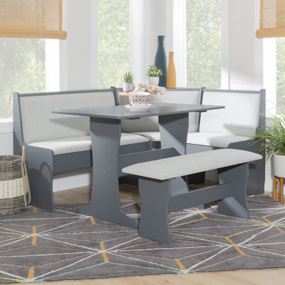 Kasdan 5 - Person Breakfast Nook Dining Set with Storage