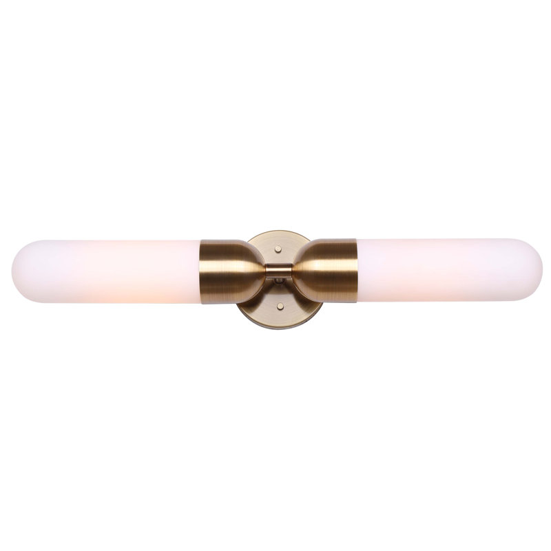 Franciene Aluminum Armed Sconce, Gold