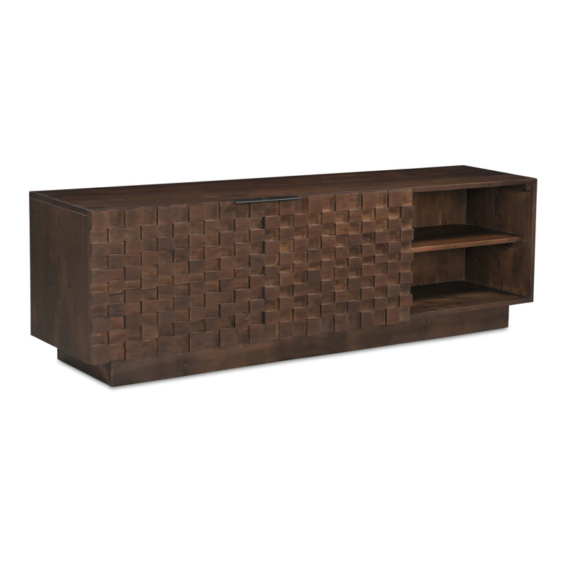 Givens 60" Carved Wood Media Cabinet